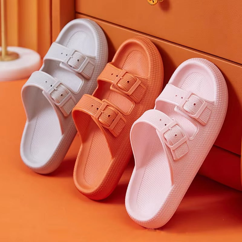 ElevateStep™ Platform Buckle Sandals – Summer Comfort & Style