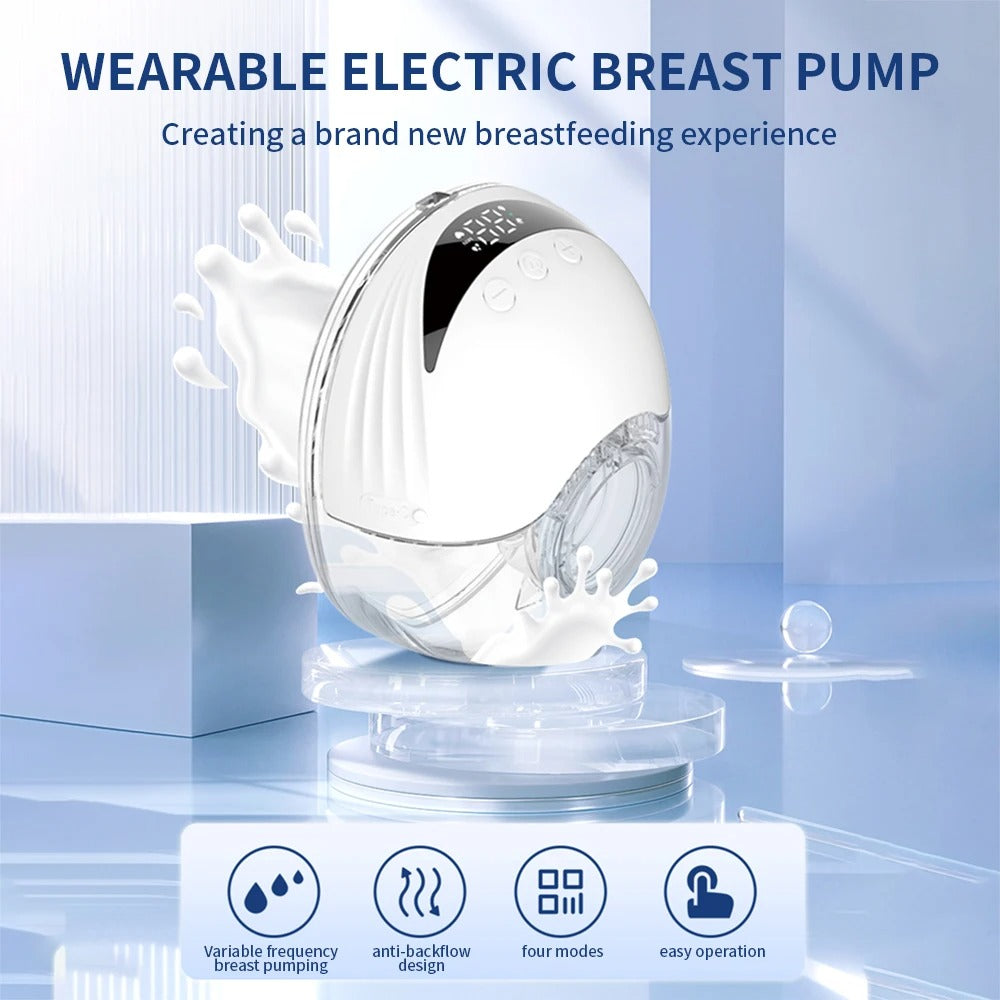 Hands free wearable breast pump