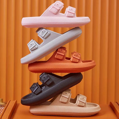 ElevateStep™ Platform Buckle Sandals – Summer Comfort & Style