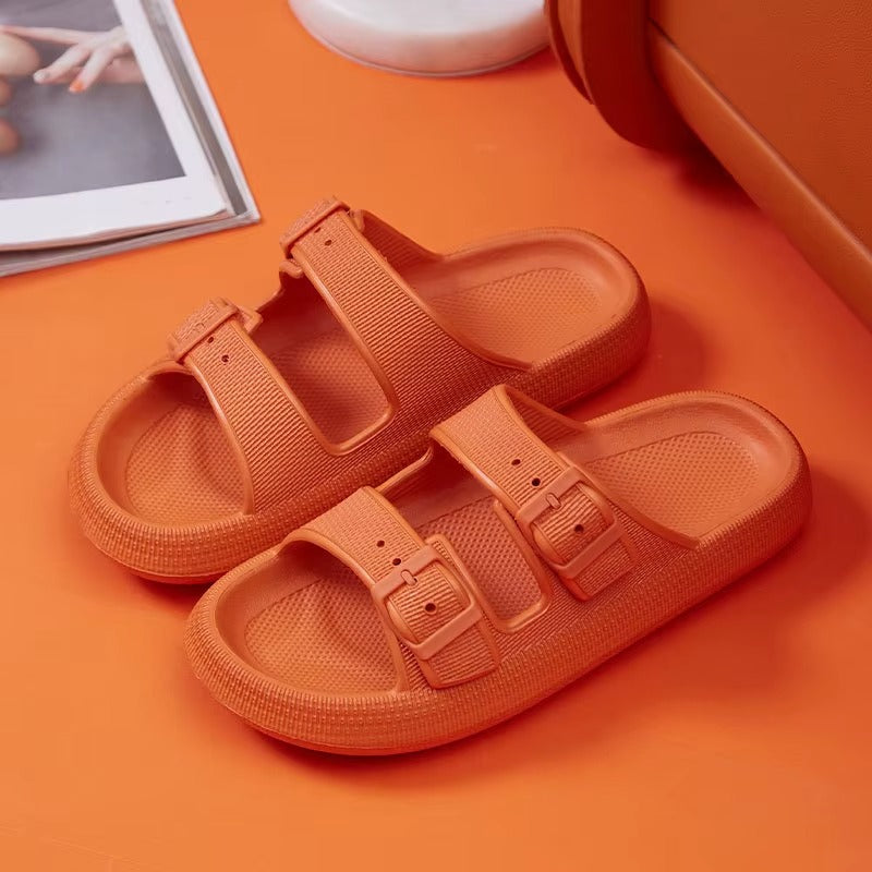 ElevateStep™ Platform Buckle Sandals – Summer Comfort & Style
