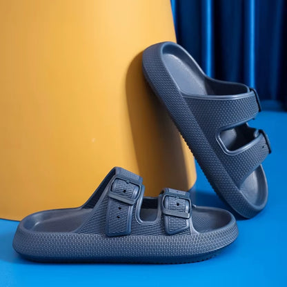ElevateStep™ Platform Buckle Sandals – Summer Comfort & Style